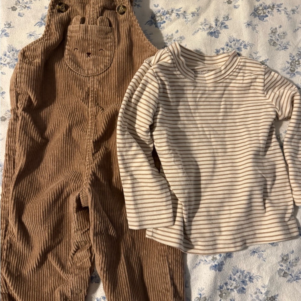 Carter's Brown Corduroy Overalls sets.